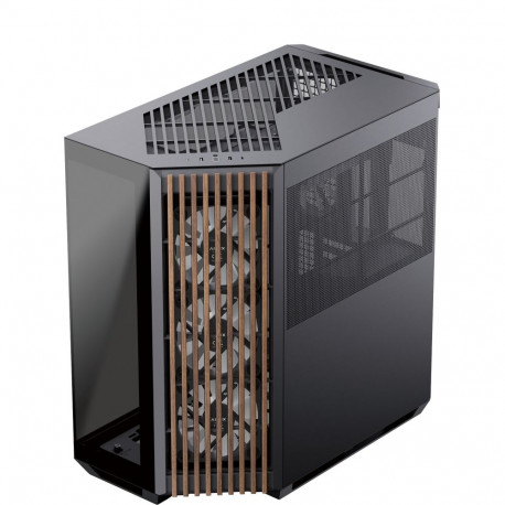 V1-W-BK-v3 (schwarz, Tempered Glass x 2, Holz-Verkleidung)