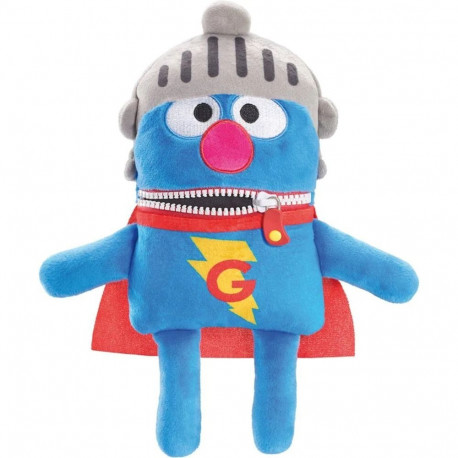 Schmidt Spiele Sesame Street: Worry Eater Super Grover, Plush Toy 34 cm