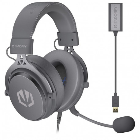 ENDORFY VIRO Plus USB Alt grey, Gaming Headset dark grey, USB-A, 3.5 mm jack, 7.1 USB sound card