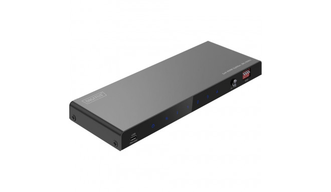 8K HDMI Splitter, 1x4 (schwarz, mit Downscaler)