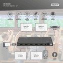 Digitus 8K HDMI Splitter, 1x4 black, with downscaler