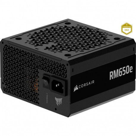 Corsair RM650e, PC power supply, black, 4x PCIe, cable management, 650 watts