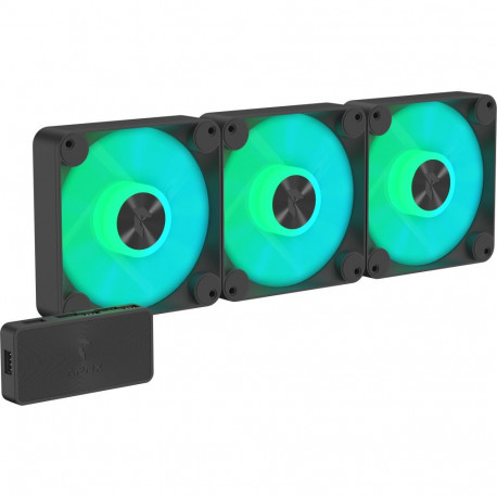 FP1-120-3 Pack (schwarz, 3er Pack, 120 mm)