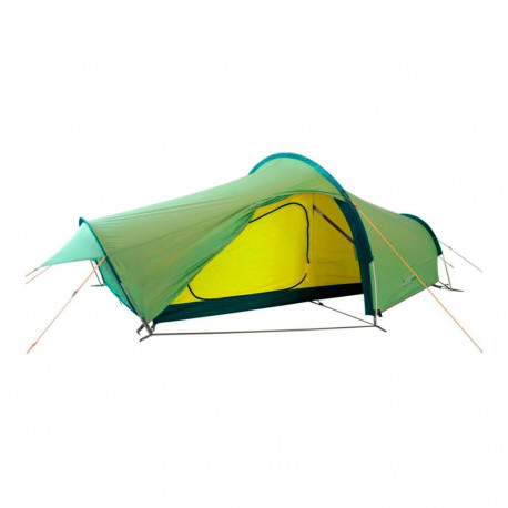 Vango Starav 200 tunnel tent, green/yellow, with vestibule for luggage