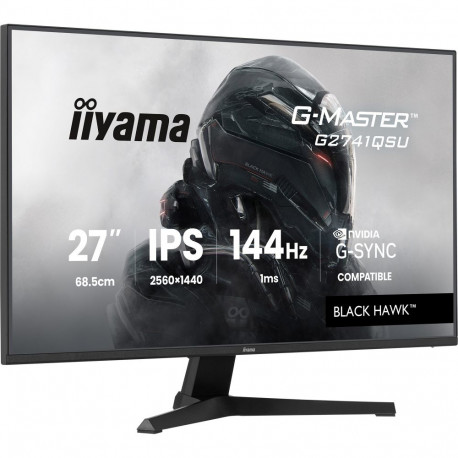 G-Master G2741QSU-B1 Black Hawk (68.6 cm (27 Zoll), schwarz (matt), QHD, IPS, HDMI, DP, G-Sync komp.