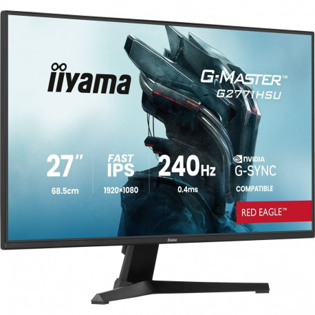 G-Master G2771HSU-B1 Red Eagle (68.6 cm (27 Zoll), schwarz (matt), FullHD, Fast-IPS, HDMI, DP, G-Syn