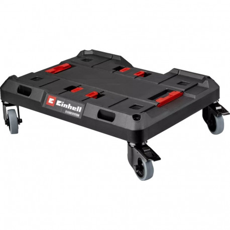 E-Case Rollbrett für Systemkoffer (schwarz, für bis zu 120 kg Belastung)