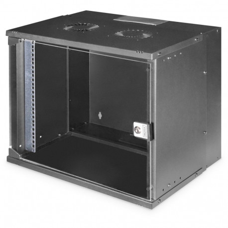 Wandgehäuse SOHO PRO  (schwarz, 9 Höheneinheiten)