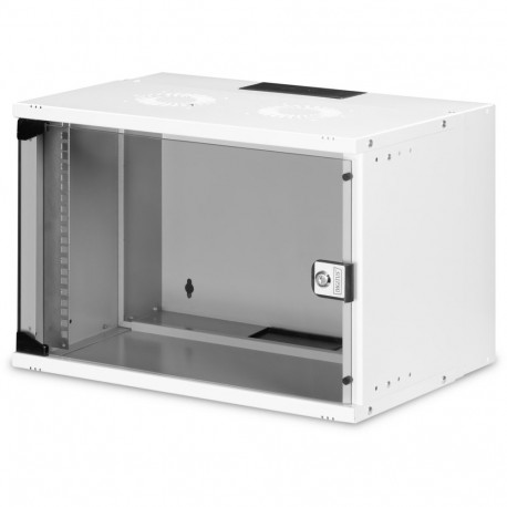 Digitus SOHO PRO wall-mounted enclosure, light grey IT cabinet, 7 rack units