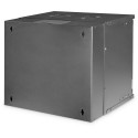 Digitus SOHO PRO wall-mounted enclosure, black IT cabinet, 9 rack units