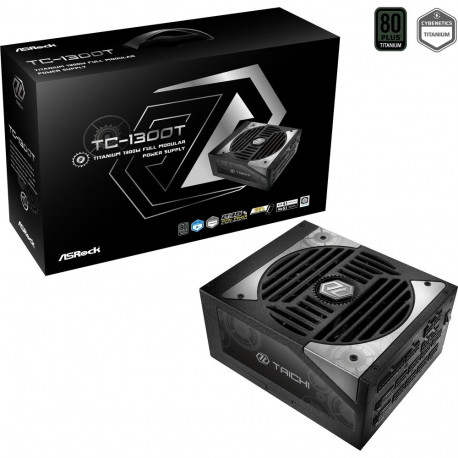ASRock Taichi TC-1300T, PC power supply black, 2x 12-pin high power GPU, 8x PCIe, cable management, 
