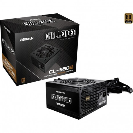 ASRock Challenger CL-550B 550W, PC power supply black, 2x PCIe, 550 Watt