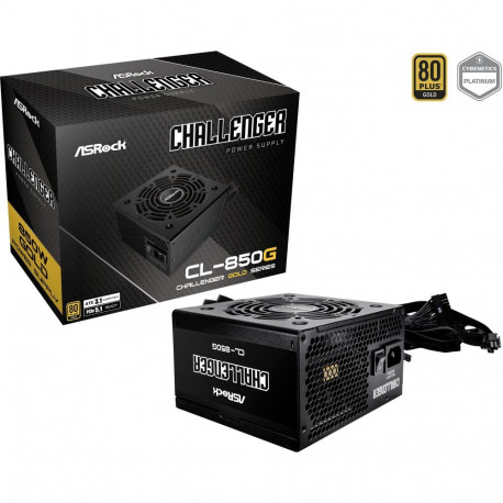 ASRock Phantom Gaming PG-750G, PC power supply black, 1x 12-pin high power GPU, 3x PCIe, cable manag