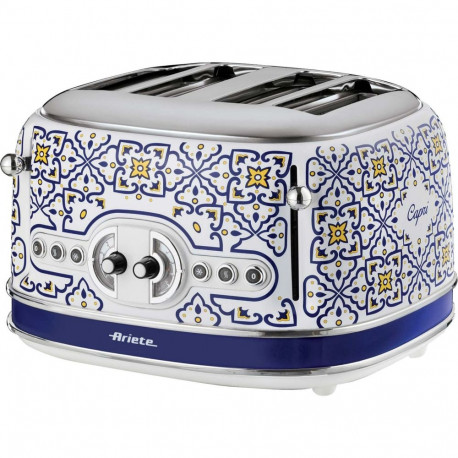 4-Schlitz-Toaster Capri (weiß/mehrfarbig, 1.630 Watt, für 4 Scheiben Toast)
