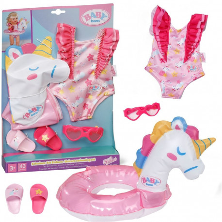 ZAPF Creation BABY born® Unicorn Swimming Set 43cm, Doll Accessories