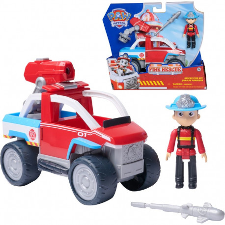 Paw Patrol päästeauto drooniheitjaga ja Ryderi figuuriga