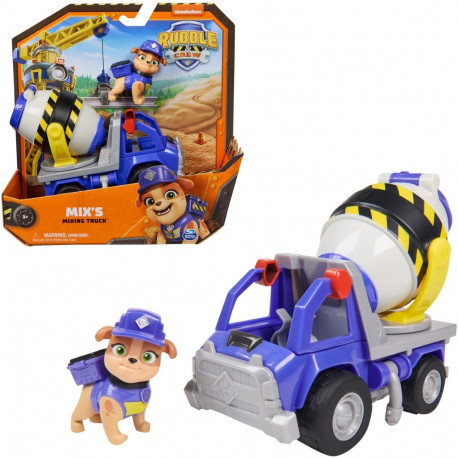 Rubble & Crew - Zementmischer-Baufahrzeug mit Mix-Figur