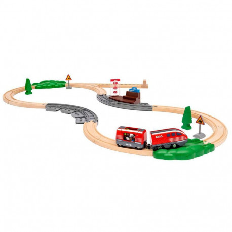 BRIO World World - Train set with pull-back motor, toy vehicle