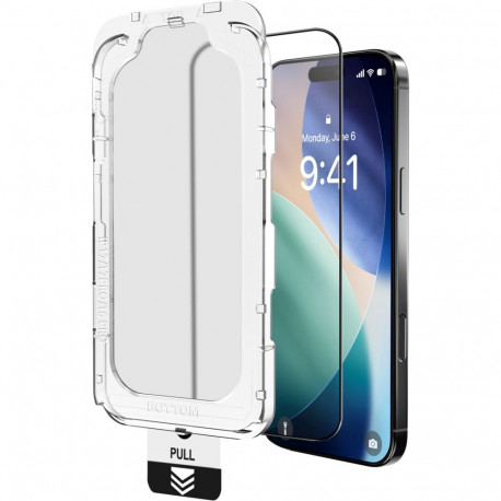 NEVOGLASS kaitseklaas 3D iPhone 17 Air Easy Appiga, läbipaistev