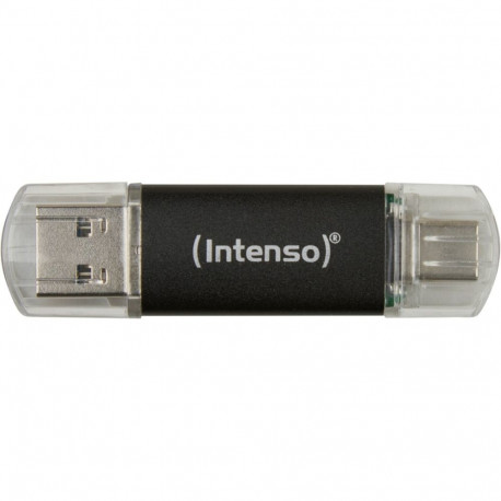 Intenso Twist Line 256 GB, USB stick anthracite/transparent, USB-A 3.2 Gen 1, USB-C 3.2 Gen 1