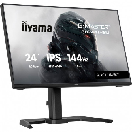 iiyama G-Master GB2441HSU-B1 Black Hawk, Gaming Monitor - 23.8 - black, FullHD, IPS, HDMI, DP, FreeS