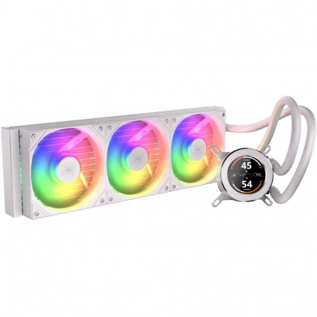 Krux HydroGlance 360 LCD White, Water Cooling White