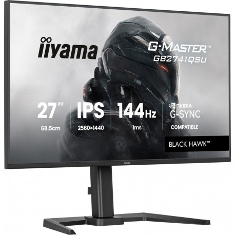 G-Master GB2741QSU-B1 Black Hawk (68.6 cm (27 Zoll), schwarz (matt), QHD, IPS, HDMI, DP, G-Sync komp
