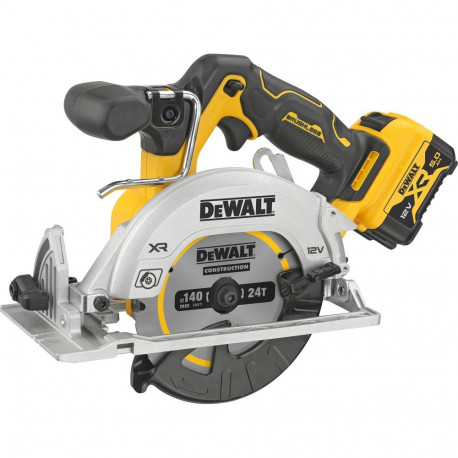 DEWALT DCS512P2 cordless circular saw, 12 volts, yellow/black, 2x Li-Ion XR batteries 5Ah, in TSTAK 
