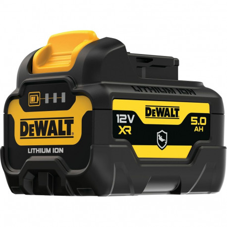 DEWALT XR Battery DCB126G, 12 Volt 5Ah black/yellow, housing protection against chemicals, acids and