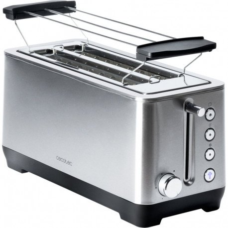 Cecotec long-slot toaster Big Toast Extra Double, stainless steel, 1600 watts, for 4 slices of toast