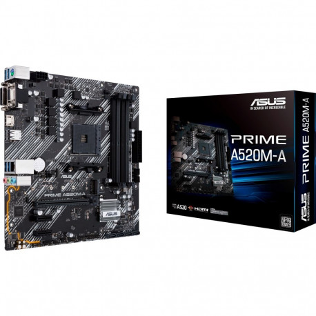 ASUS PRIME A520M-A II/CSM, motherboard black/grey - Socket AM4