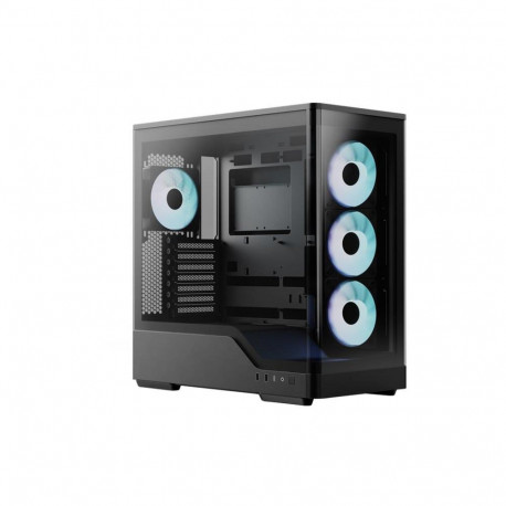 Aerocool P500A-BK-v1, Tower Case, Black, Tempered Glass x 2