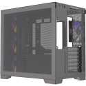 Silentware View A-RGB, tower case black, tempered glass x2