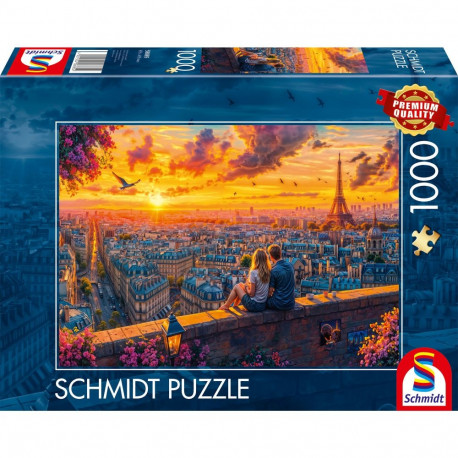 Schmidt Spiele Parisian Rooftop Whispers, Puzzle 1000 pieces