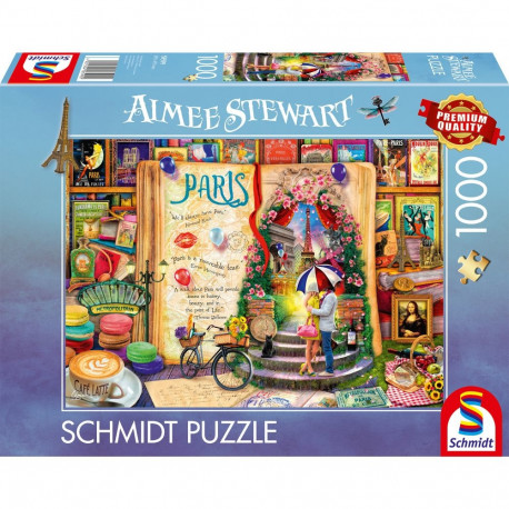 Schmidt Spiele Aimee Stewart: Memories of Paris, Puzzle 1000 pieces