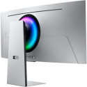 SAMSUNG Odyssey OLED G8 S34DG850SU, gaming monitor - 34 - silver, UWQHD, USB-C, curved, gaming hub, 