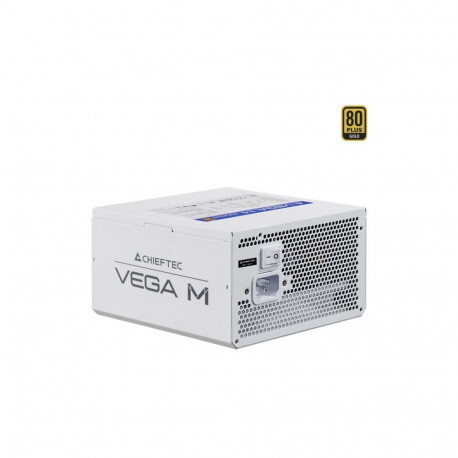 Chieftec Vega M 850W White, PC power supply white, 1x 12 pin high power GPU, 4x PCIe, cable manageme
