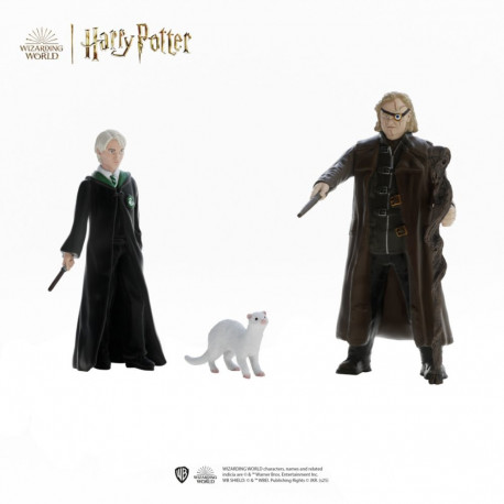 Schleich Wizarding World Harry Potter - Mad-Eye Moody & Draco Malfoy with Ferret, Play Figure