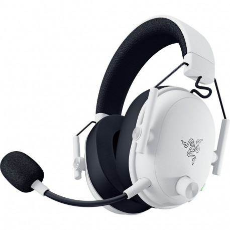 Razer BlackShark V3, gaming headset white/black, 2.4 GHz dongle, Bluetooth, USB