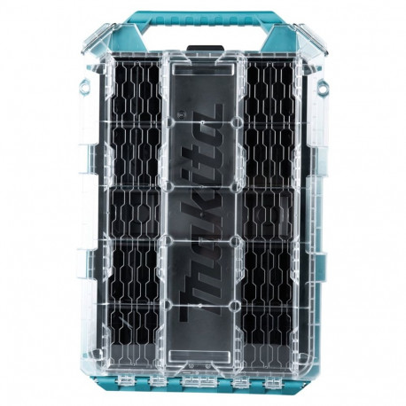Makita MAKTRAK Organizer flat M, tool box blue/transparent, transparent lid