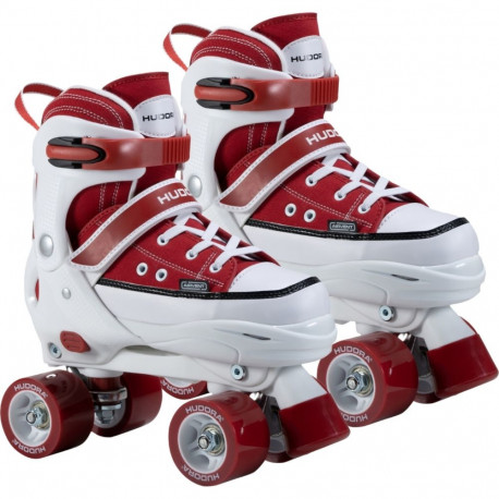 HUDORA Roller Skates size 28-31, roller skates red/white, sneaker look