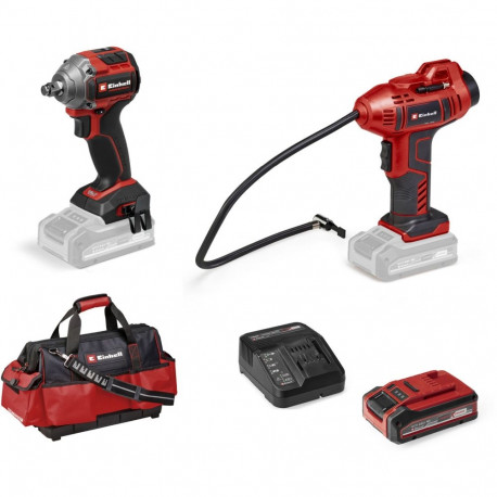Professional  Maschinen-Set TP-CW 18/260 + CE-CC 18 Kit (rot/schwarz, Li-Ionen-Akku 4,0 Ah, mit Tasc