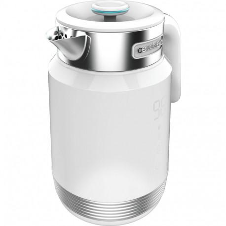 Cecotec ThermoSense 600 Touch White Electric Kettle, white/stainless steel, 2,200 watts, 1.7 liters