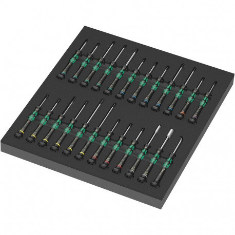 Kraftform vahtsisu 9715 Micro komplekt 1 Tool Rebel tööriistakärule, must/roheline