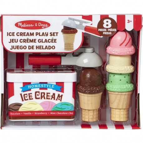 Melissa & Doug jäätise kühveldamise ja virnastamise komplekt
