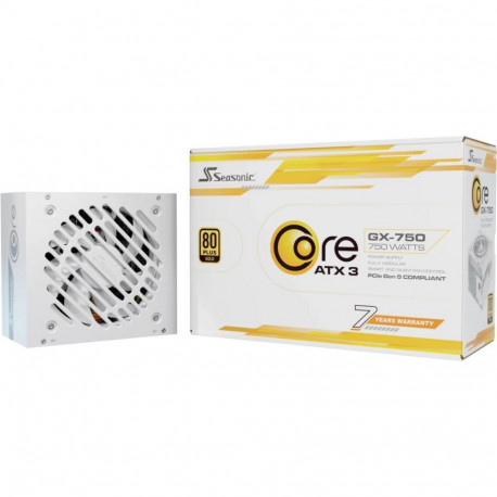 Seasonic Core GX-750-V2-WHITE 750W, PC power supply white, 1x 12-pin high power GPU, 2x PCIe, cable 