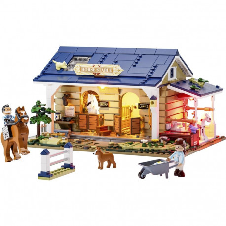 Lumibricks Horse Stable, construction toy
