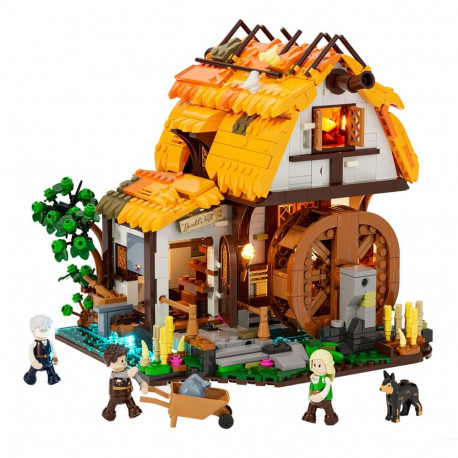 Lumibricks Medieval Watermill, construction toy