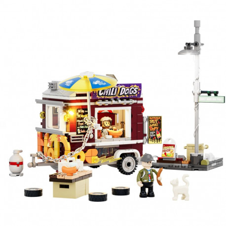 Lumibricks Chili Dog Trailer, construction toy