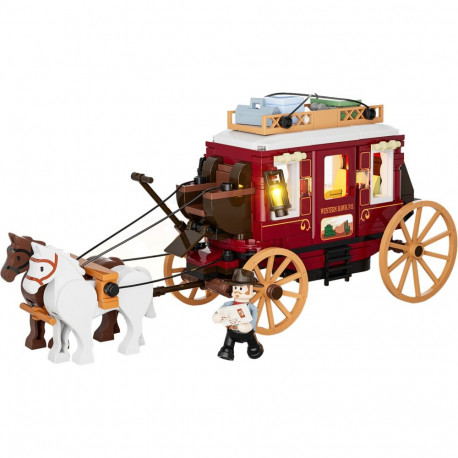 Lumibricks Western Stagecoach, construction toy
